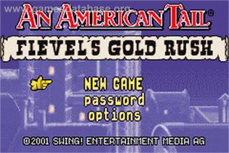 Cover An American Tail - Fievel's Gold Rush for Game Boy Advance
